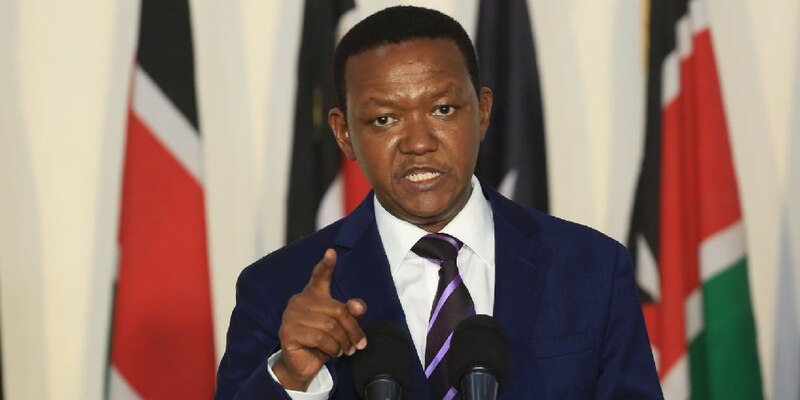 El presidente de Kenia, Uhuru Kenyatta, da un discurso.