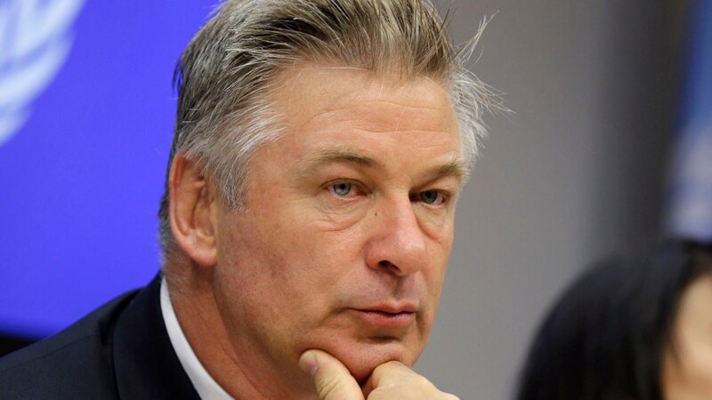 El actor Alec Baldwin en una conferencia de prensa
