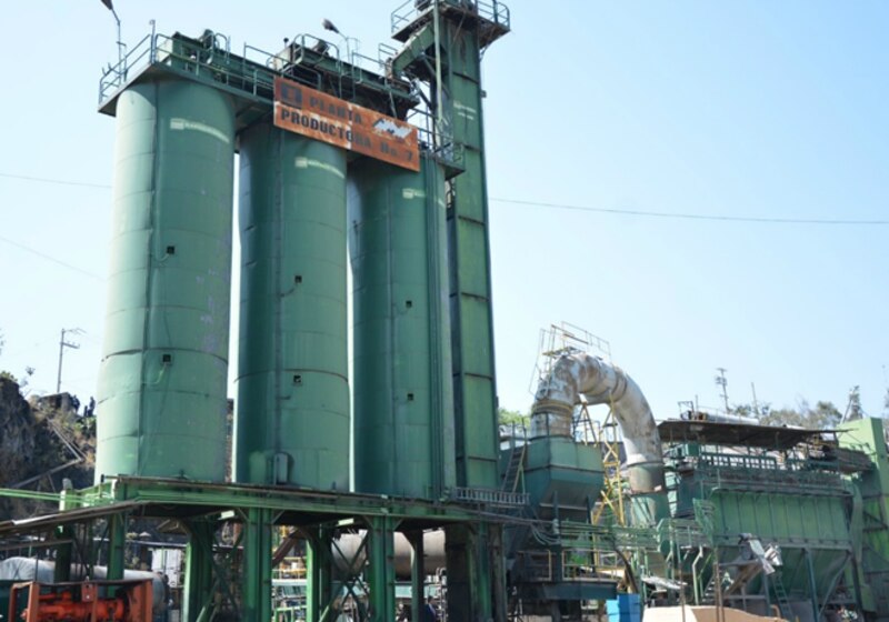 Planta de producción de asfalto