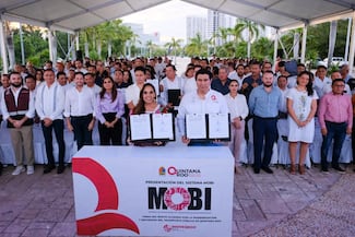 Mara Lezama presenta el Sistema de Movilidad del Bienestar Quintanarroense MOBI