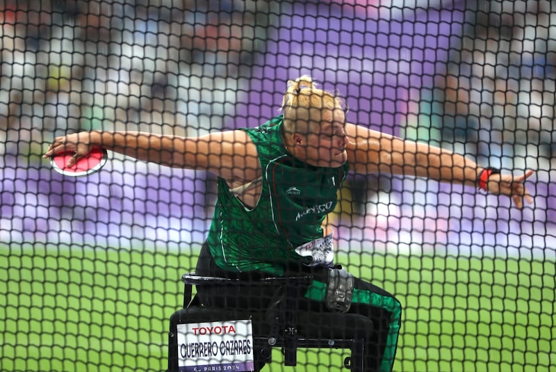 La atleta mexicana María de los Ángeles Ortiz ganó la medalla de oro en lanzamiento de disco en los Juegos Paralímpicos de Tokio 2020.