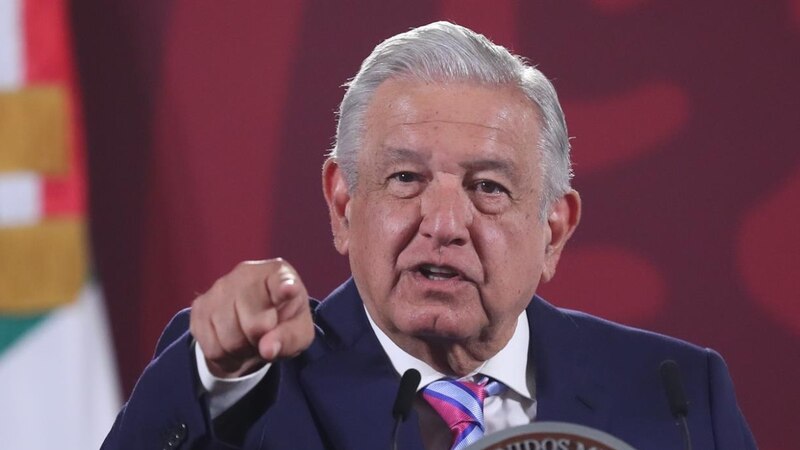 El presidente Andrés Manuel López Obrador durante una conferencia de prensa.