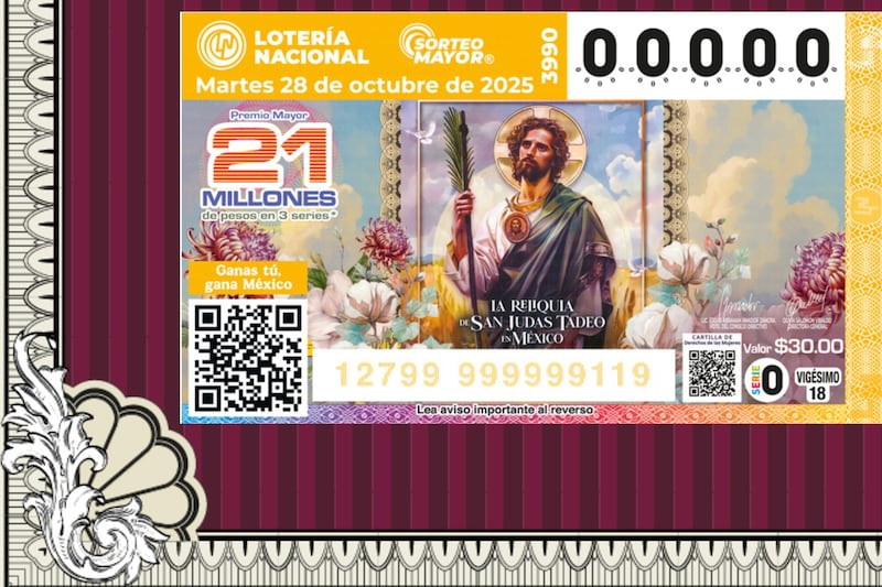 Sorteo Mayor 3990 de la Lotería Nacional 28 de octubre