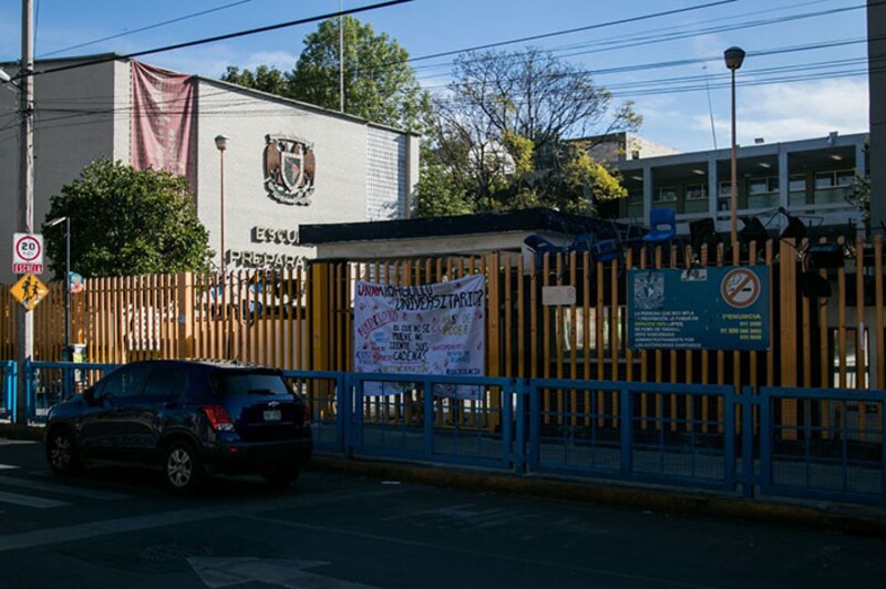 Protesta en la Universidad Autónoma de la Ciudad de México