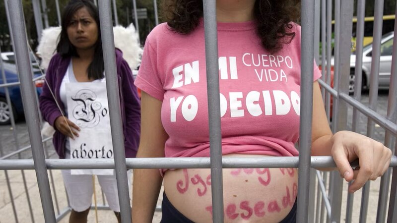 Protesta por el derecho al aborto en Argentina