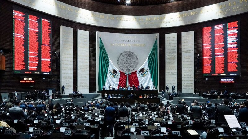 Sesión en el Congreso de la Unión