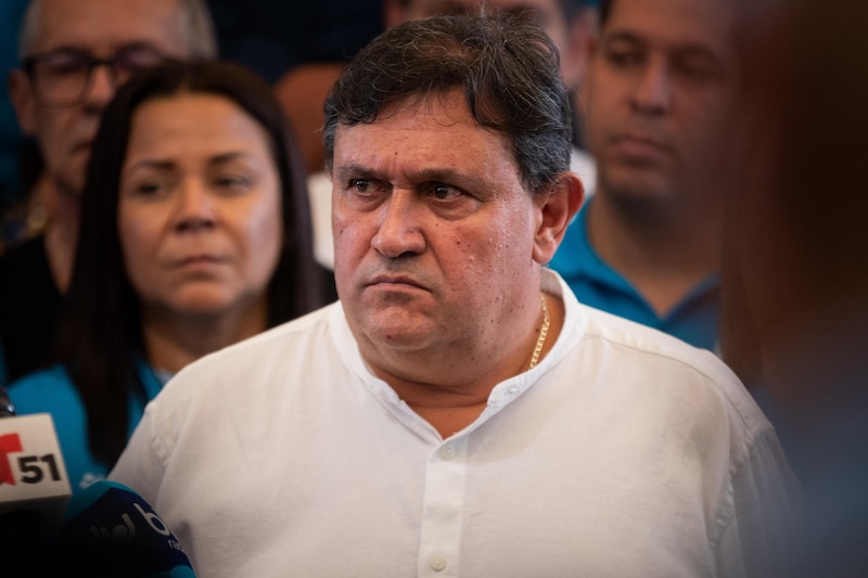 El presidente de Honduras, Juan Orlando Hernández, durante una conferencia de prensa.