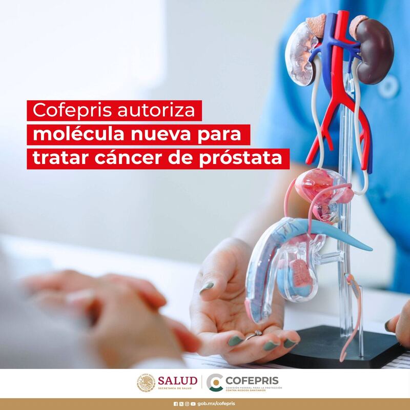 Title: Cofepris autoriza molécula nueva para tratar cáncer de próstata