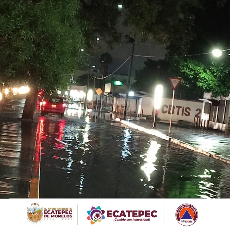 Ecatepec refuerza acciones preventivas tras fuertes lluvias con el Operativo Tormenta