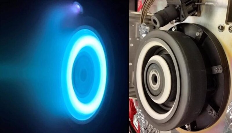 Imagen de un motor iónico