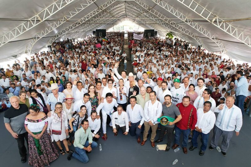 Multitudinario evento de Morena en el Estado de México