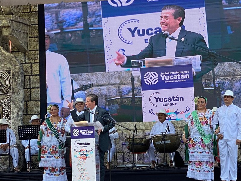 El gobernador de Yucatán, Mauricio Vila, inaugura la exposición "Yucatán Expone"