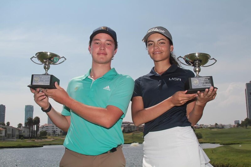 Los golfistas juveniles Juan Pablo Hernández y María José Fassi ganan el Campeonato Nacional Junior 2019