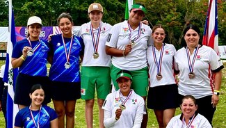 México gana un oro y tres bronces en Copa Merengue de Tiro con Arco