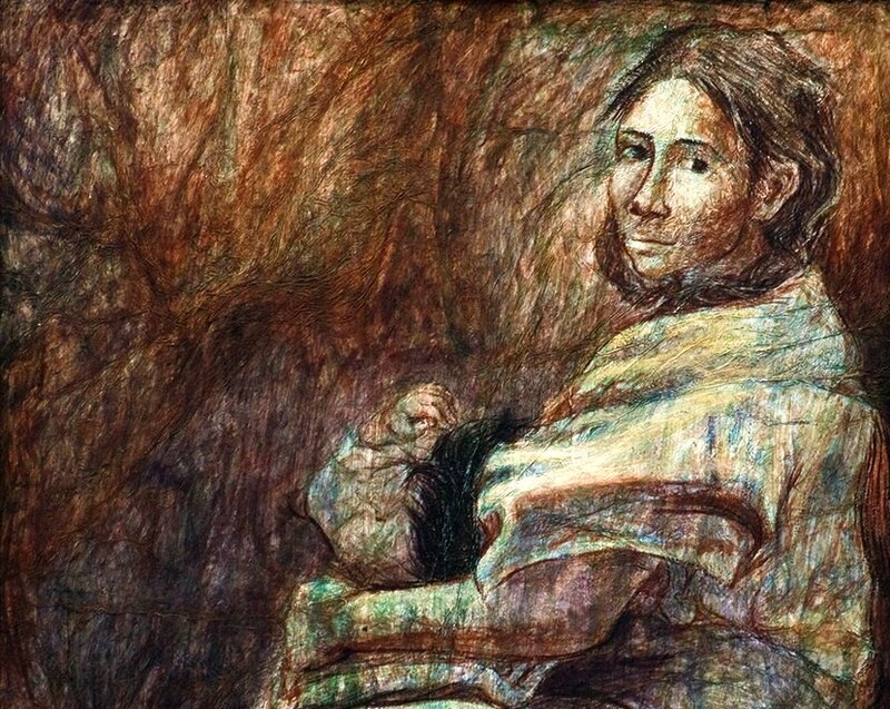 Retrato de una mujer indígena