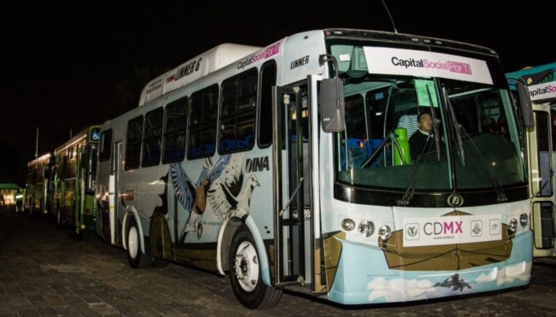Nuevo autobús de la Ciudad de México