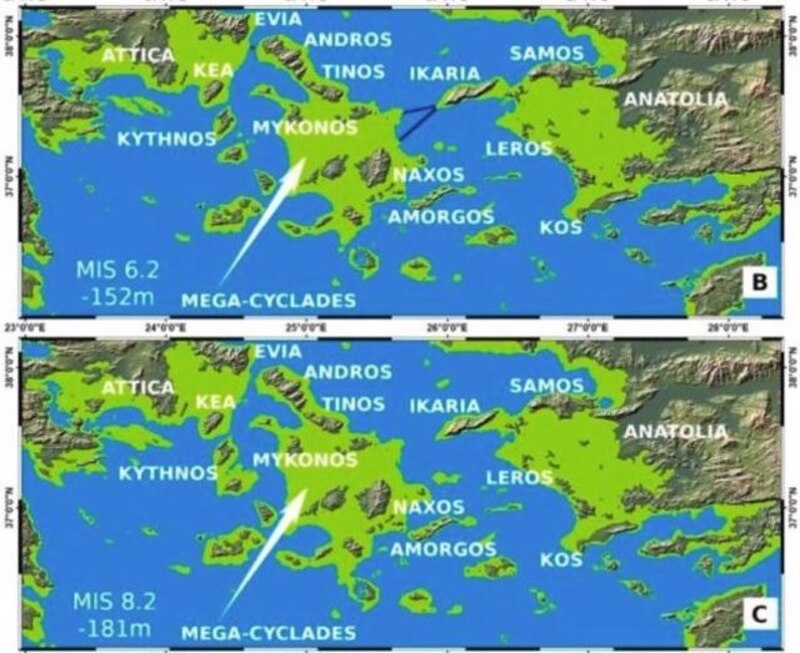 Mapa de la falla de Megaclides