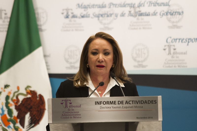 Title: Presentación del Informe de Actividades de la Magistrada Presidenta del Tribunal de lo Contencioso Administrativo de la Ciudad de México, Doctora Yasmín Esquivel Mossa