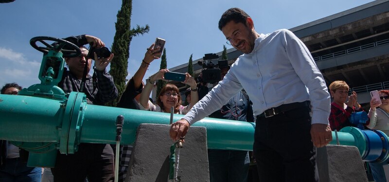 Inauguración de una nueva planta de tratamiento de agua en la Ciudad de México