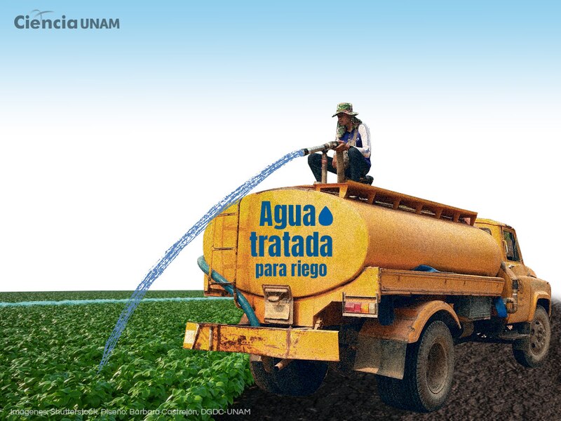 Riego con agua tratada