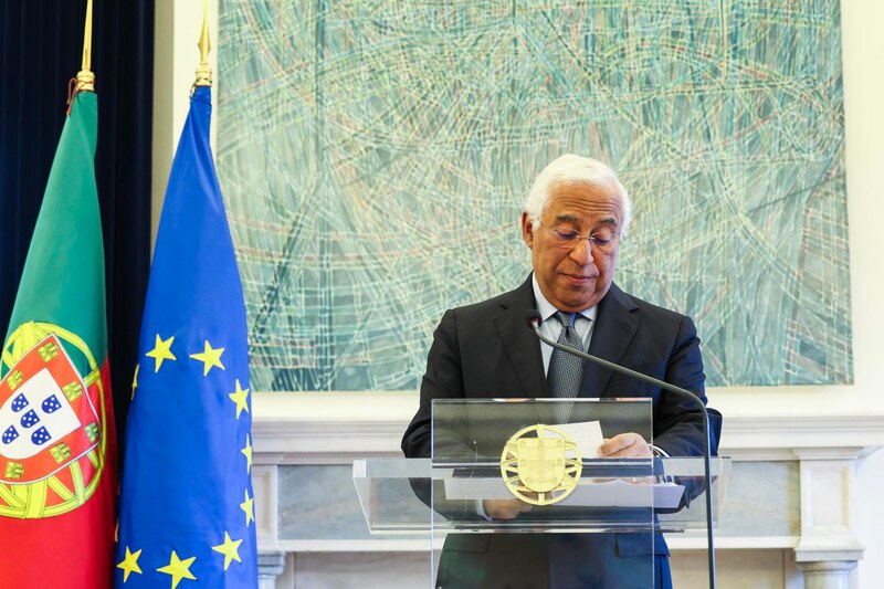 El presidente de Portugal, Marcelo Rebelo de Sousa, durante una rueda de prensa.