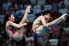 Osmar Olvera y Zyanya Parra son cuarto sitio mundial en la final de clavados mixtos 3m