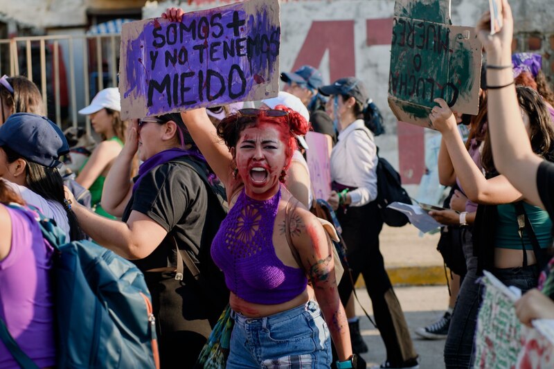 Protesta contra la violencia de género