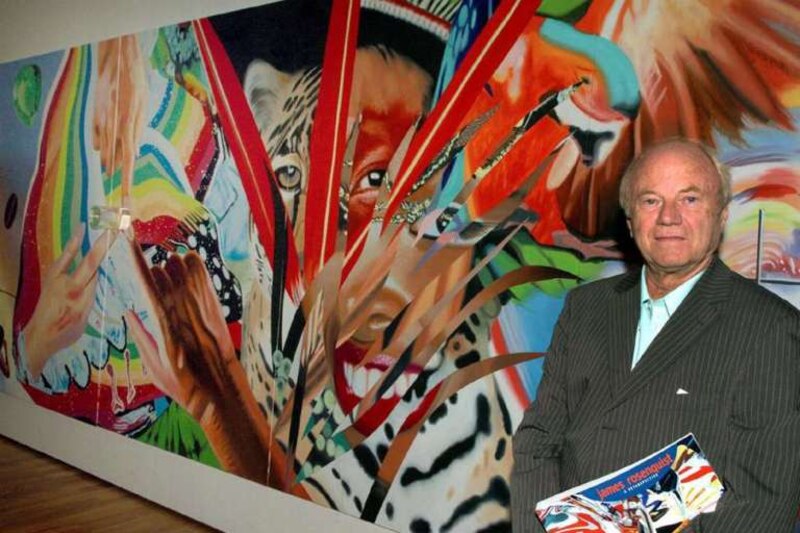 El artista plástico James Rosenquist