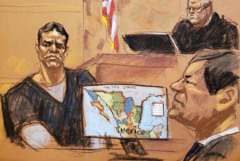 El Chapo Guzmán en la corte