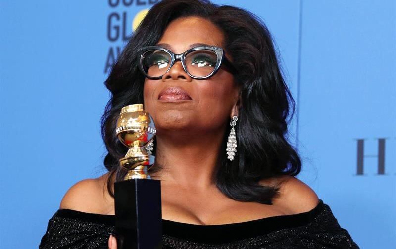 Oprah Winfrey recibe el premio Cecil B. DeMille en los Globos de Oro 2018