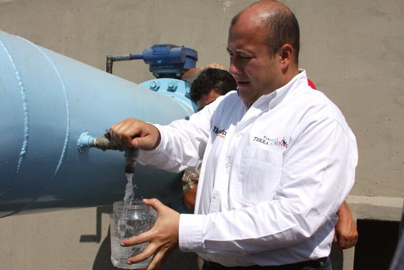 Inauguración de una nueva planta potabilizadora de agua en la ciudad de México