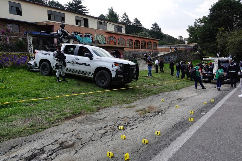Policía Nacional investiga escena del crimen