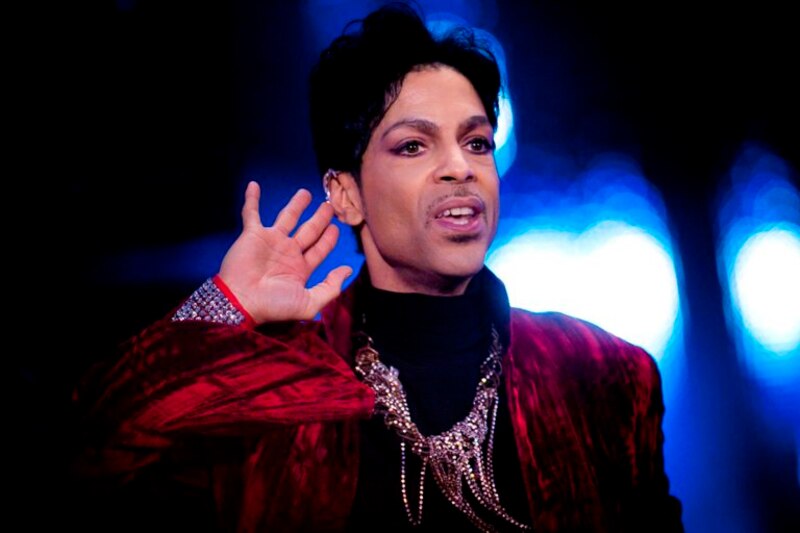 El músico Prince en concierto