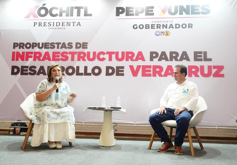 Title: Xóchitl y Pepe Yunes presentan propuestas de infraestructura para el desarrollo de Veracruz