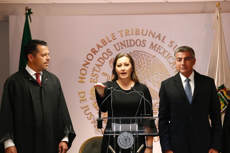Presidenta del Tribunal Superior de Justicia toma protesta