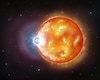 El telescopio Hubble revela las secuelas de una rara colisión estelar