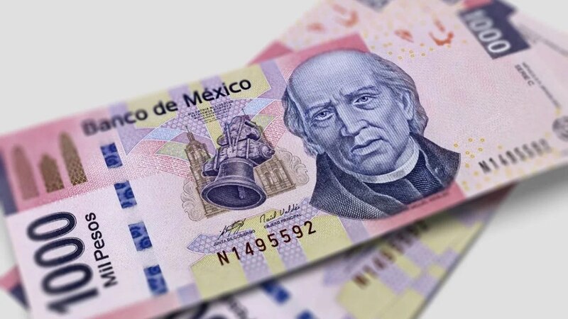 Billetes de mil pesos mexicanos