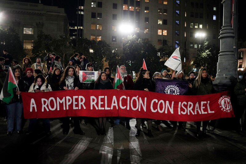 Protesta en Chile contra Israel