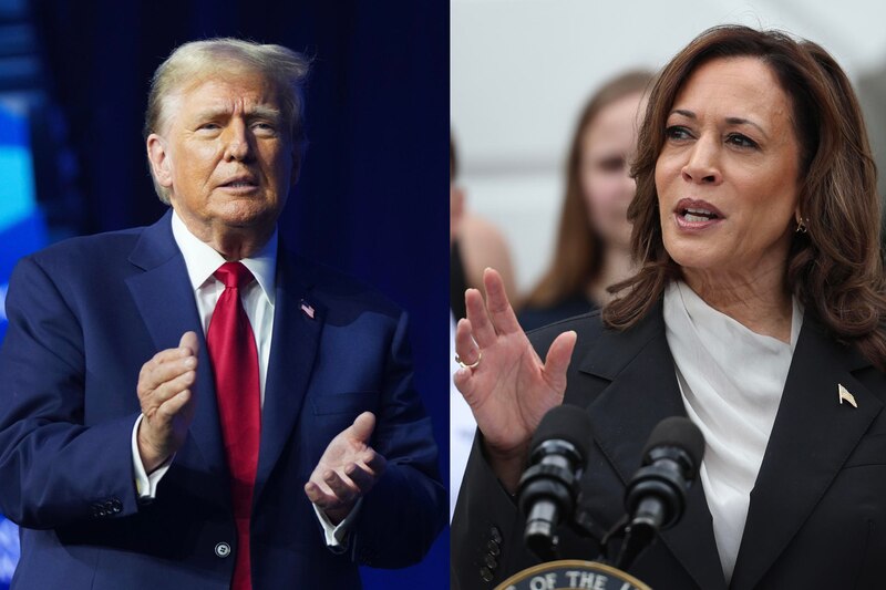 Kamala Harris y Donald Trump en un debate presidencial