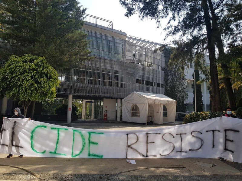 Protesta en el CIDE