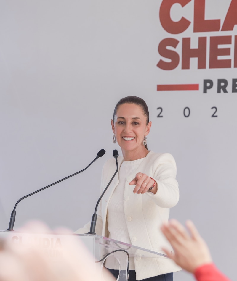 La candidata presidencial chilena, Yasna Provoste, durante un discurso.