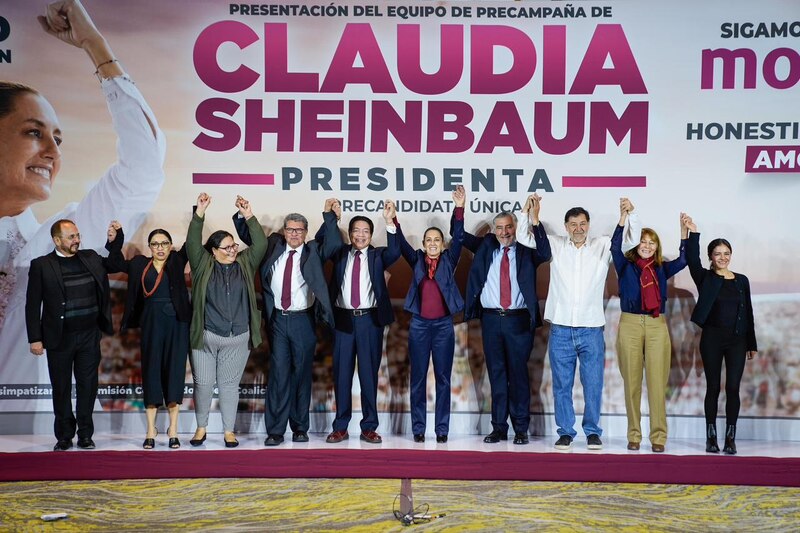 Claudia Sheinbaum presenta su equipo de precampaña