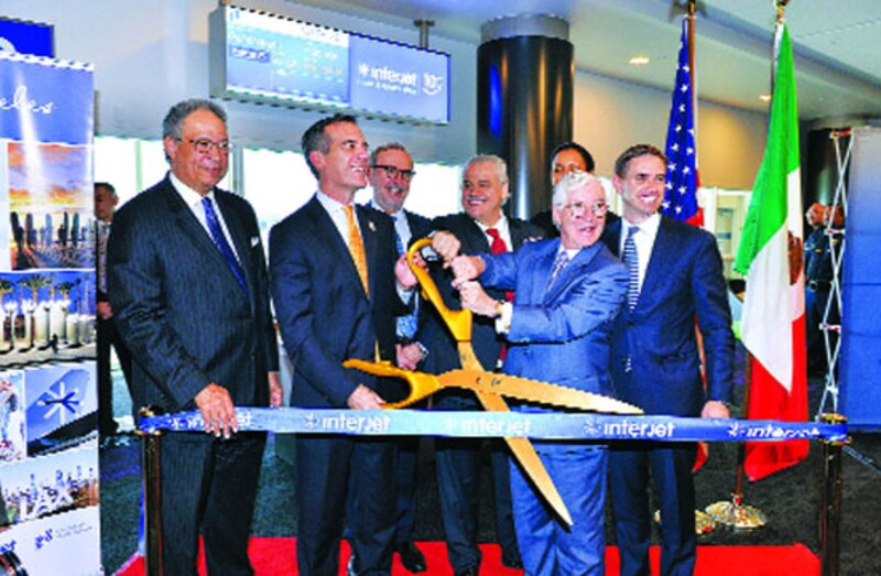 Inauguración de la nueva ruta de Interjet entre Toluca y Chicago