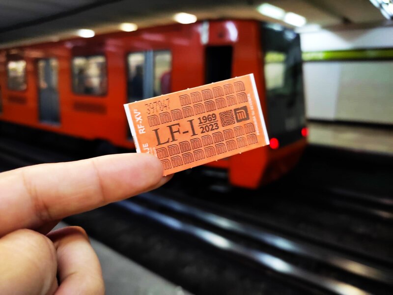 Boleto del Metro de la Ciudad de México