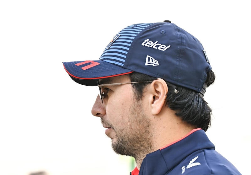 Mexican Formula One driver Sergio Perez of Red Bull Racing arrives for the Formula 1 Qatar Grand Prix at the Lusail International Circuit racetrack in Lusail, Qatar, 01 December 2024