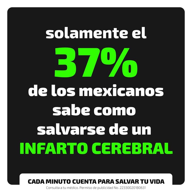 Title: Sólo el 37% de los mexicanos sabe cómo salvarse de un infarto cerebral