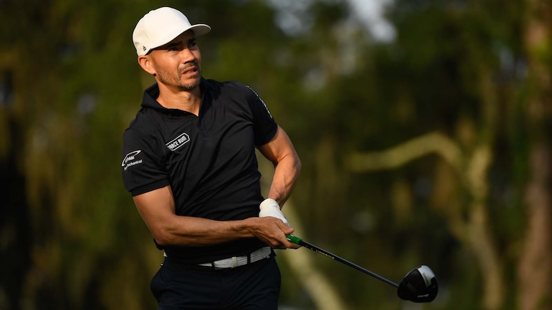 El golfista Sergio García en acción durante un torneo