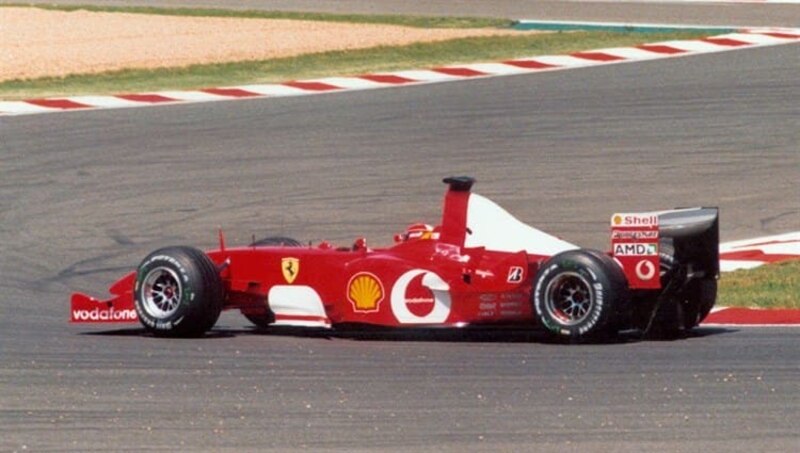 Michael Schumacher en el Gran Premio de España de 2001