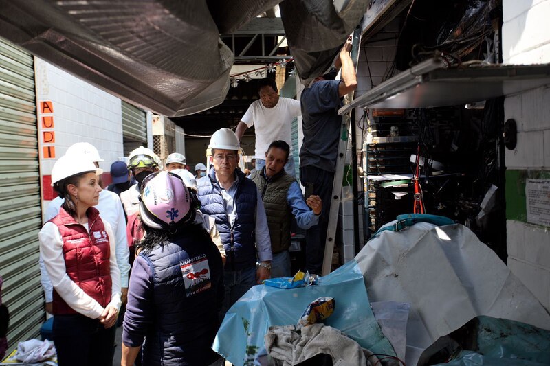 Colapso en el mercado de Sonora deja 2 personas muertas y 10 heridas