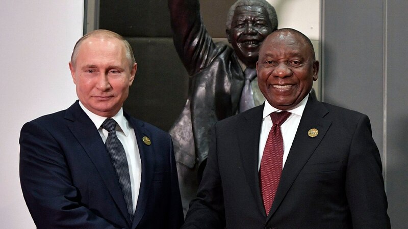 Putin y Ramaphosa se reúnen en Moscú para discutir la cooperación bilateral